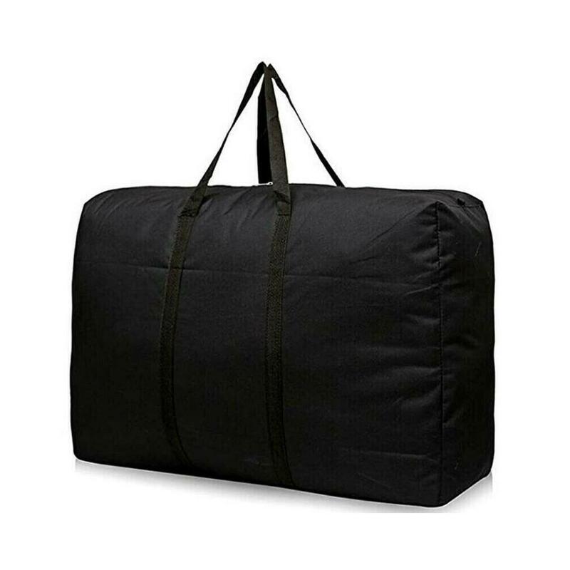Borsone pieghevole Unisex di grande capacità borse da viaggio per vestiti da viaggio borsa da Weekend Oxford con cerniera borse da viaggio portatili sottili