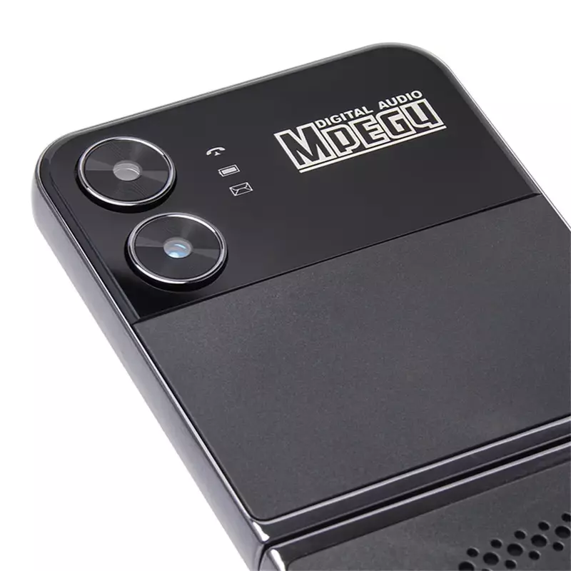 UNIWA F265 składany telefon z klapką telefon komórkowy 2G dla osób starszych podwójny ekran z jednym przyciskiem Big Push Nano 1400mAh bateria angielska klawiatura