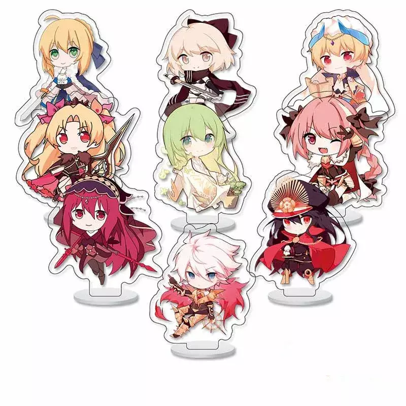 9pcs/Set Frieren: Beyond Journey's End Keychain Frieren at the Funeral Figure Acrylic Stand Model Plate Desk Decor Standing Sign