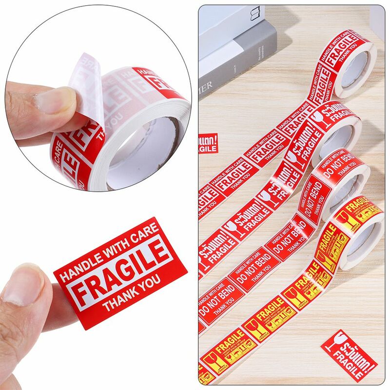 250Pcs/roll  Fragile Warning Sticker Care Shipping Special Tag Useful Shipping Express Label Handle With Care Keep