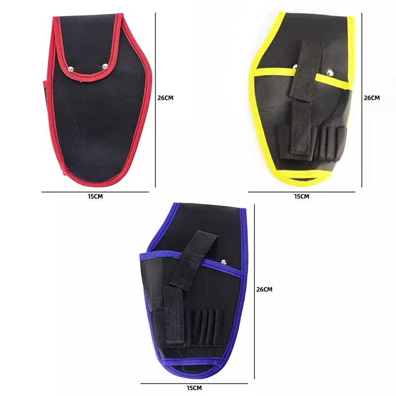 Tas peralatan kain Oxford kuat dan desain tebal pakaian tahan air listrik lebar alat sabuk pemegang kantong Kit