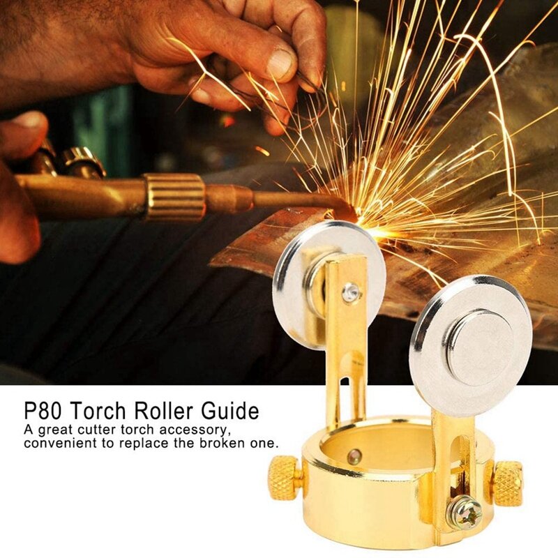 High-Speed Steel P80 Plasma Cutting Machine Torch Metal Roller Guide Wheel, With Screws