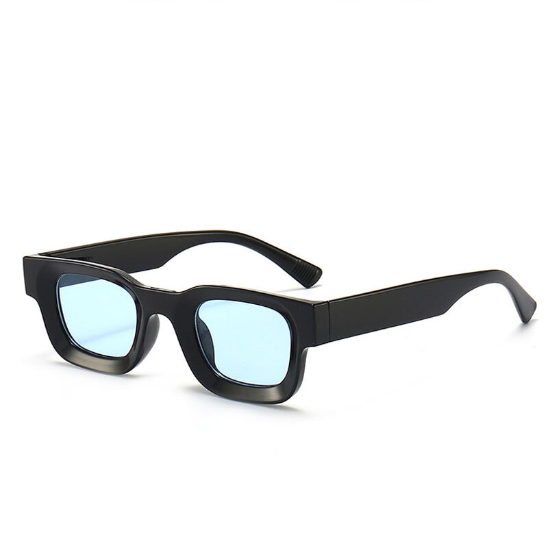 نظارات شمسية مستقطبة صغيرة مستقطبة للرجال والنساء ، الموضة ، العلامة التجارية الرجعية ، نظارات شمسية مربعة ، كلاسيكية ، عتيقة ، سوداء ، ظلال فاتحة ، UV400