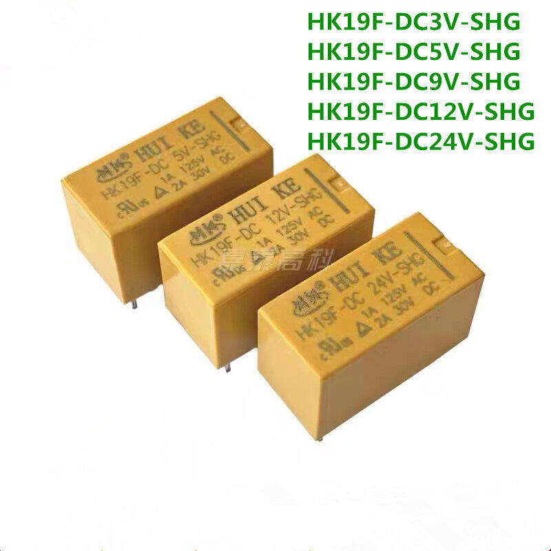 5 قطعة التتابع HK19F-DC3V-SHG HK19F-DC5V-SHG HK19F-DC12V-SHG HK19F 3 فولت 5 فولت 9 فولت 12 فولت 24 فولت 8PIN 2A التبديلات