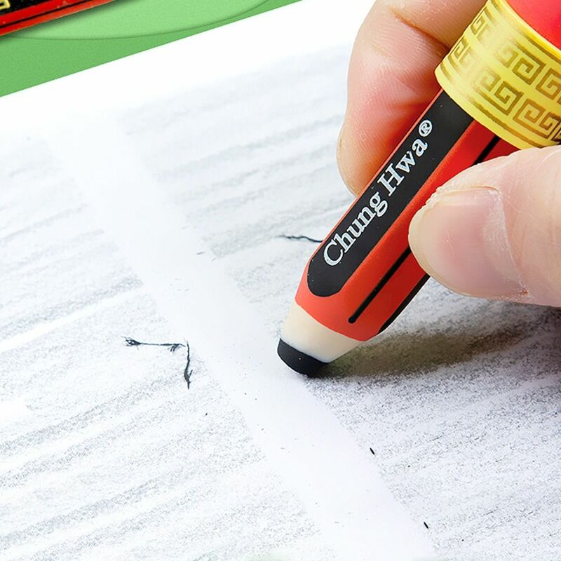 Less Rubber Debris Pencil Wiping Eraser Writing Drawing Pencil Shape Student Eraser Handwriting Good Flexibility