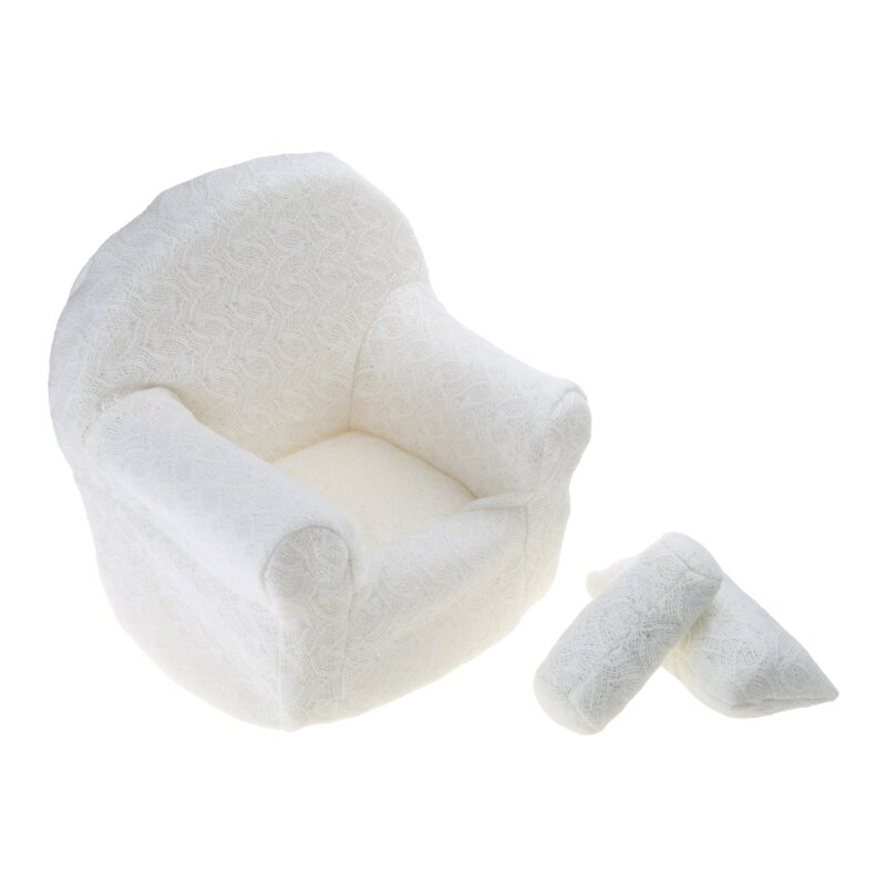 3 Pcs 신생아 사진 소품 아기 포즈 소파 베개 세트 유아 사진 의자
