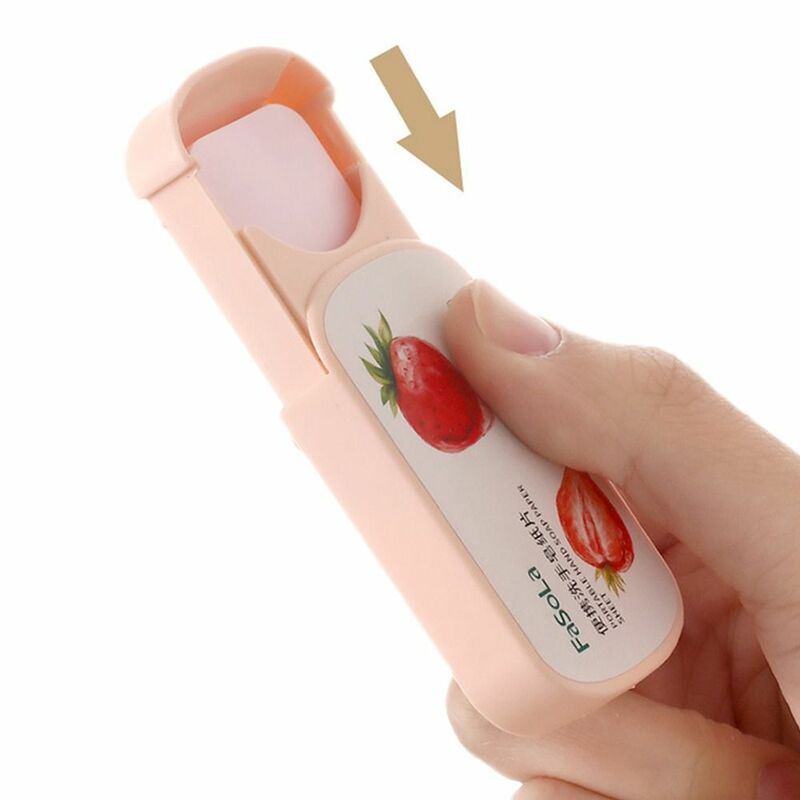 100 Scheiben Mini Erdbeer Kokosnuss Papier Seife Einweg Handwäsche Hand pflege Reinigung duftende Seifen papiere