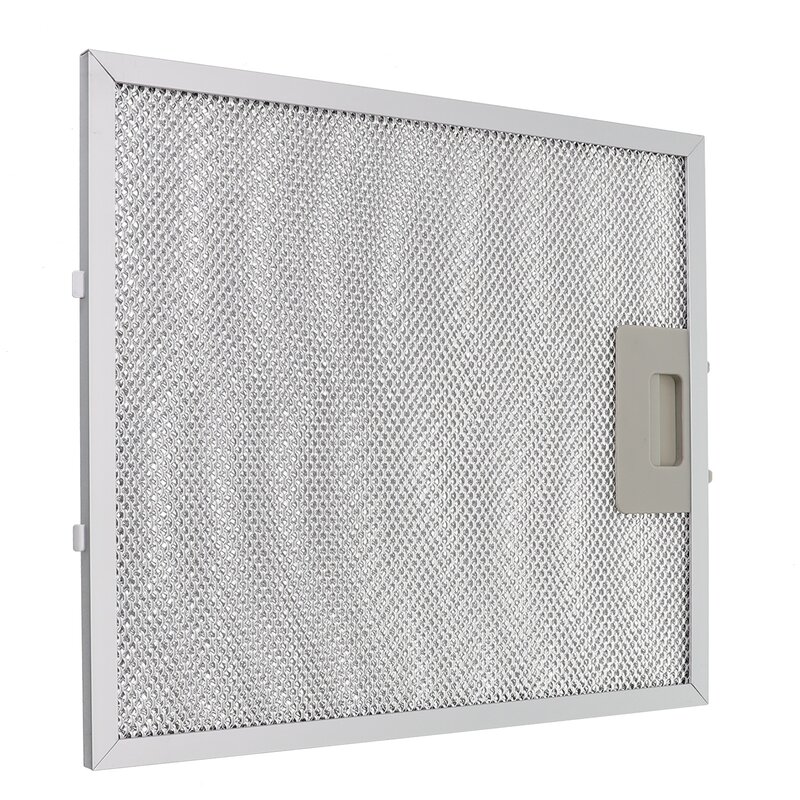 Silver Cooker Hood Filters Metal Mesh Extractor Vent Filter 305 X 267 X 9mm Metal Grease Filters For Range Hoods