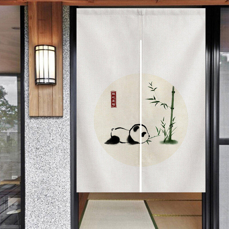 Ofat Home Door Curtain Japanese Noren Room Decoration Poster Chinese Privacy Curtain Wiszące zasłony