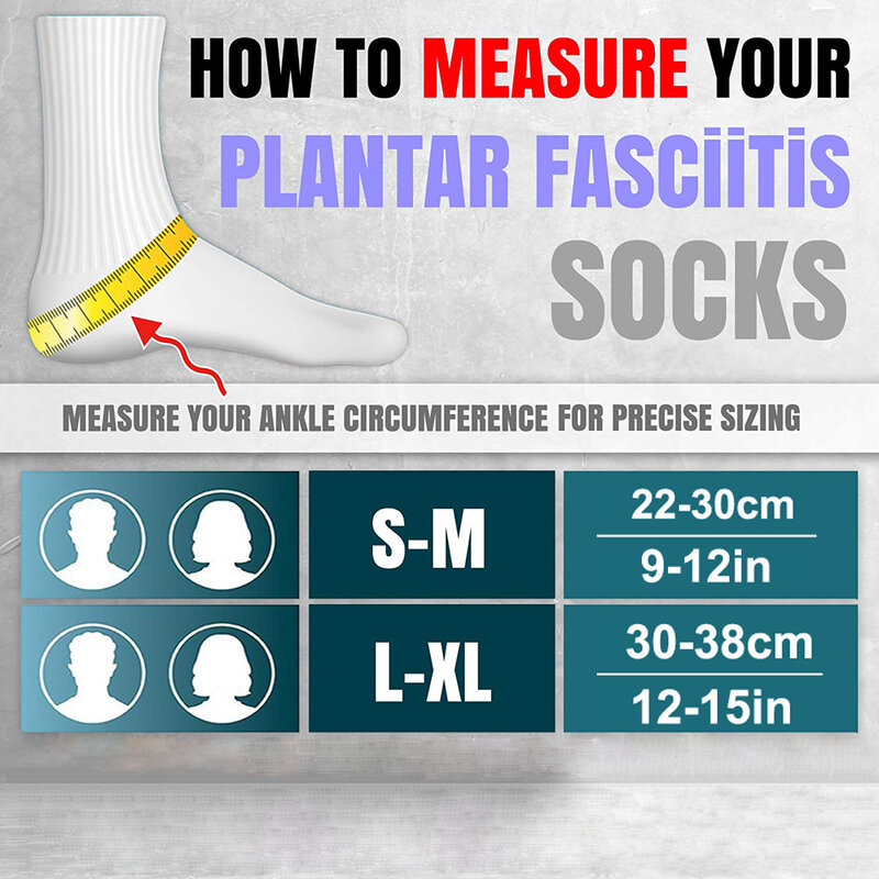 1Pair Plantar Fasciitis Ankle Leg Foot Supports Heel Brace Compression Foot Sleeves Toeless Socks Swollen Ankles Feet Treatment