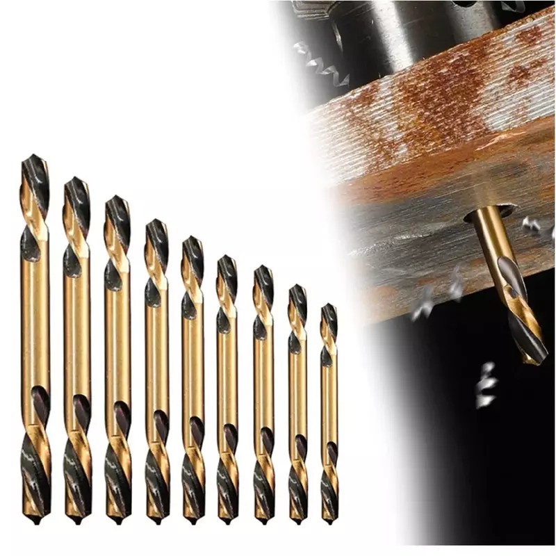Brocas de trado duplo HSS, metal, aço inoxidável, perfuração de madeira, alta velocidade, ferramentas elétricas, 1pc