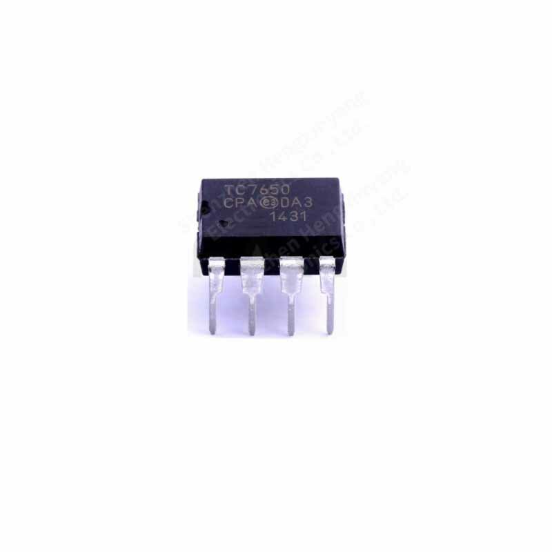 5PCS   The TC7650CPA operational amplifier is packaged in DIP-8