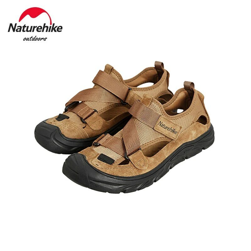 Naturehike รองเท้าดีไซน์เป็นรูระบายน้ำด้านล่างทนต่อการสึกหรอพื้นยางหนารองเท้าแตะชายหาดลุยน้ำกันลื่น