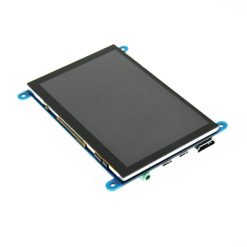 Módulo de Tela de Toque Capacitiva Compatível com HDMI, LCD, Raspberry Pi 2B, 3B +, 4B, PC, BB, Banana, Preto, 5 ", 800x480