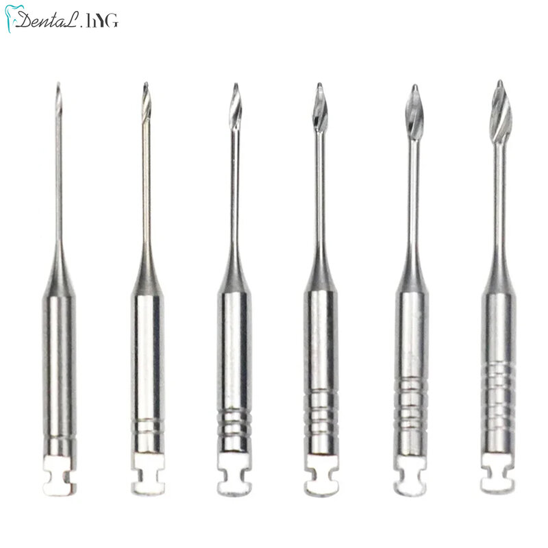 6Pcs/Pack Dental Endodontic Gates Drill Glidden Rotary 32mm Engine Use Stainless Steel Endo Files #1-6