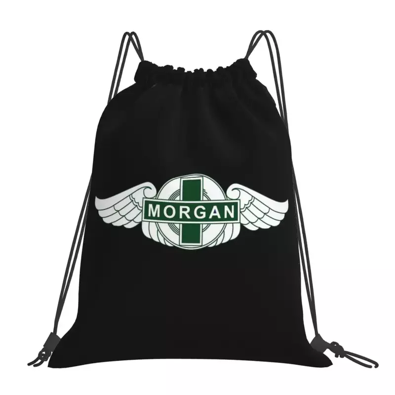 Mochilas portáteis com pacote de cordão Bolsa de diversos, Sacos de livros escolares para homem e mulher, Morgan Motor Car Company