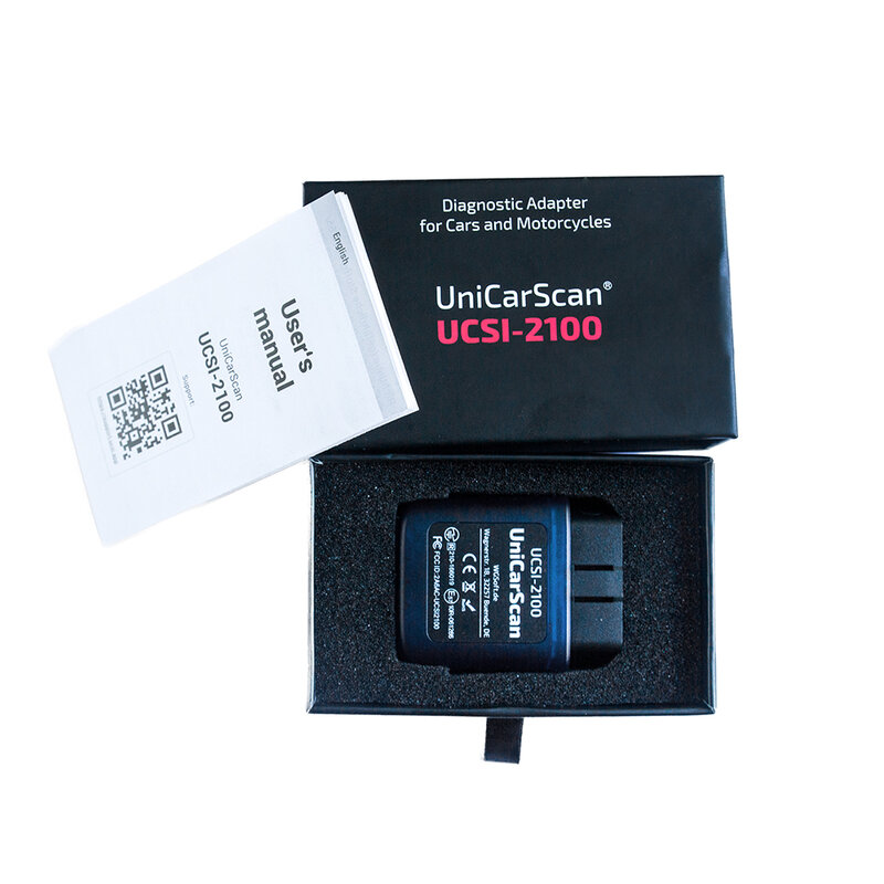 Adapter diagnostik Bluetooth UniCarScan gratis ScanMaster-perangkat lunak UniCarscan untuk Windows
