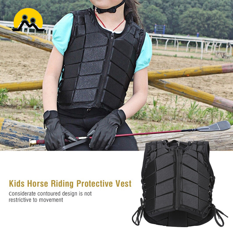 Riding Vest Eva Thick Protective Vest For Kids Outdoor Safety Horse Riding Equestrian Vest Children's Equestrian Equipment