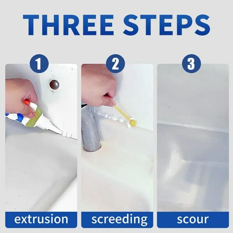 100ml agen perbaikan tahan air putih ubin isi ulang Grout pena Mouldproof mengisi agen dinding porselen kamar mandi cat pembersih