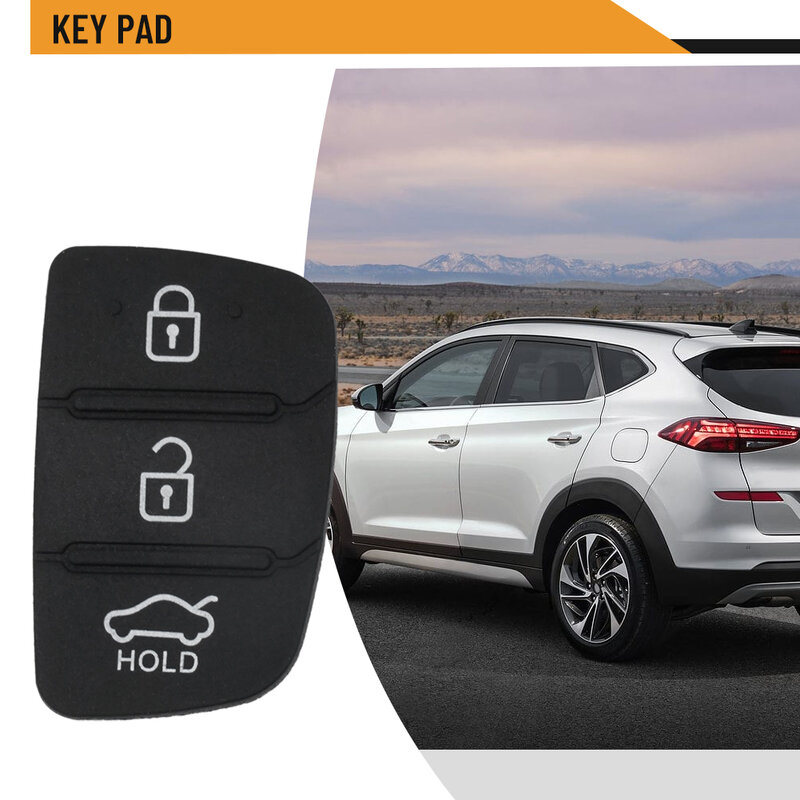 Brand New Cleaning By Water Key Pad Key Shell 1pc Easy Installation No Problem Rubber Pad Remote For Hyundai Tucson 2012-2019