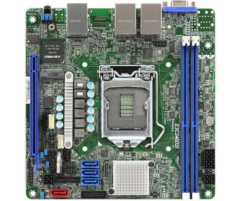 Для материнской платы ASRock Server LGA1151 DDR4 ECC без ECC E-2100/E2200 E3C246D2I