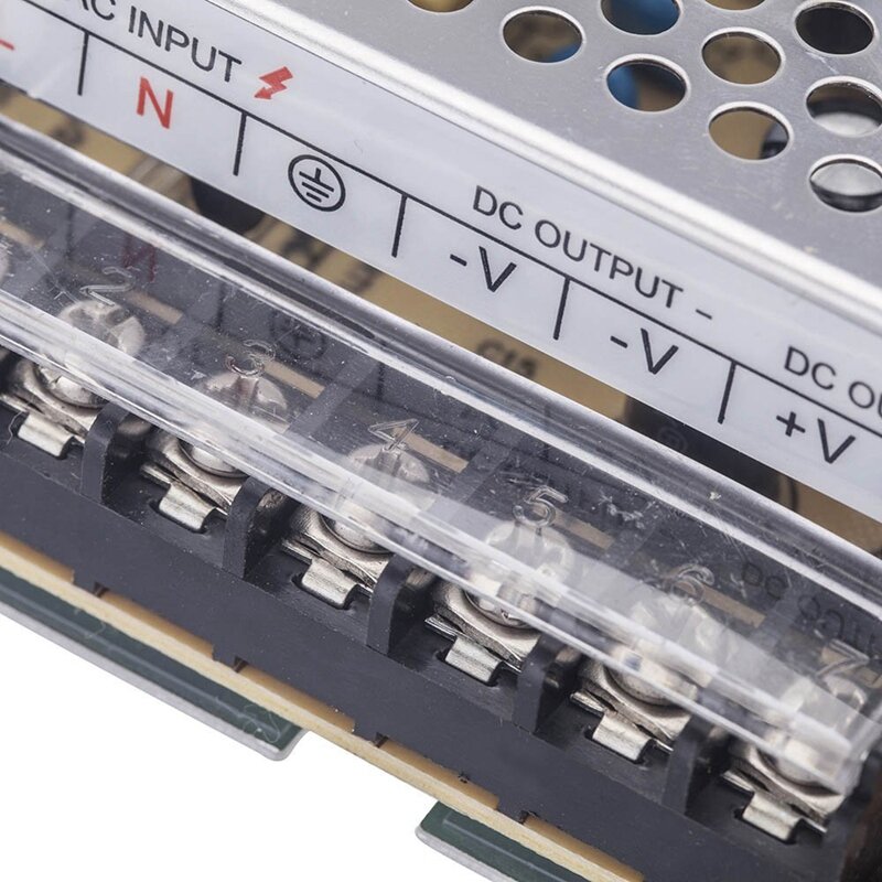مصدر طاقة للمفاتيح لشريط الصمام ، محول الجهد ، 3X AC ، من من من V إلى V 24V ، 5A ، W