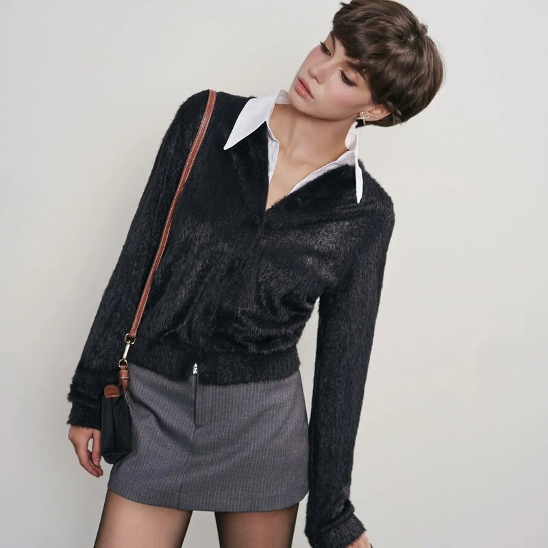 Schwarze Miniröcke für Frau Vintage Kleidung Bleistift rock y2k koreanische Mode Röcke japanische y2k Basic Micro Rock kawaii gestreift