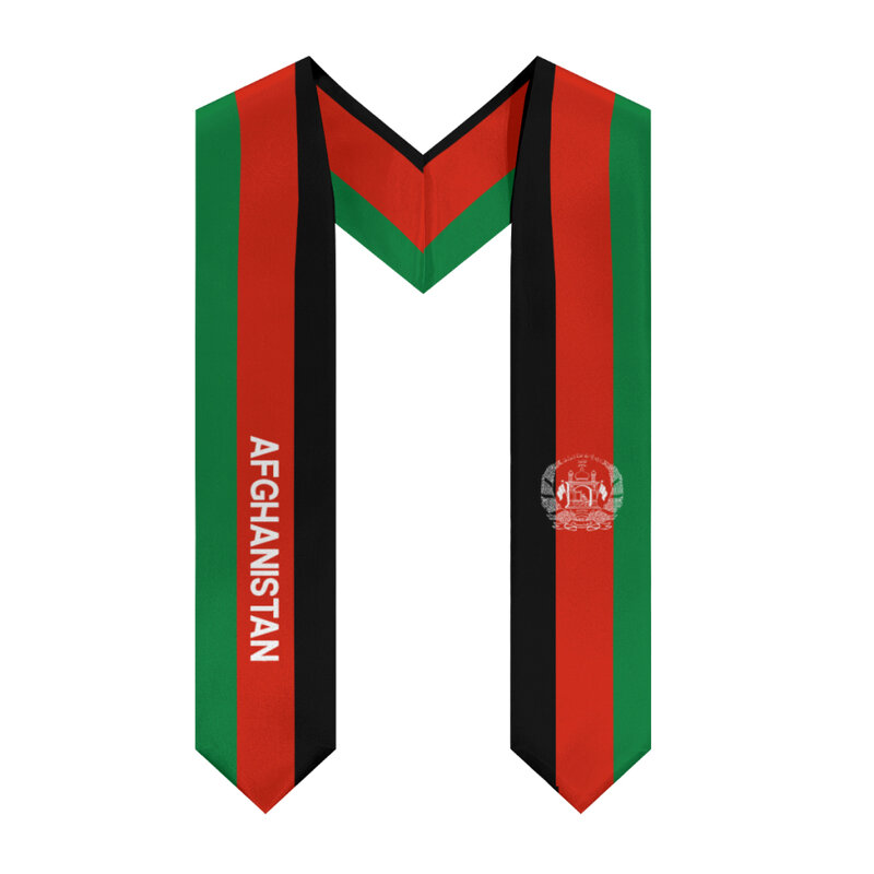 Выпускная шаль, флаг Афганистана и США, палантин, пояс, ученическая честь для студентов из других стран