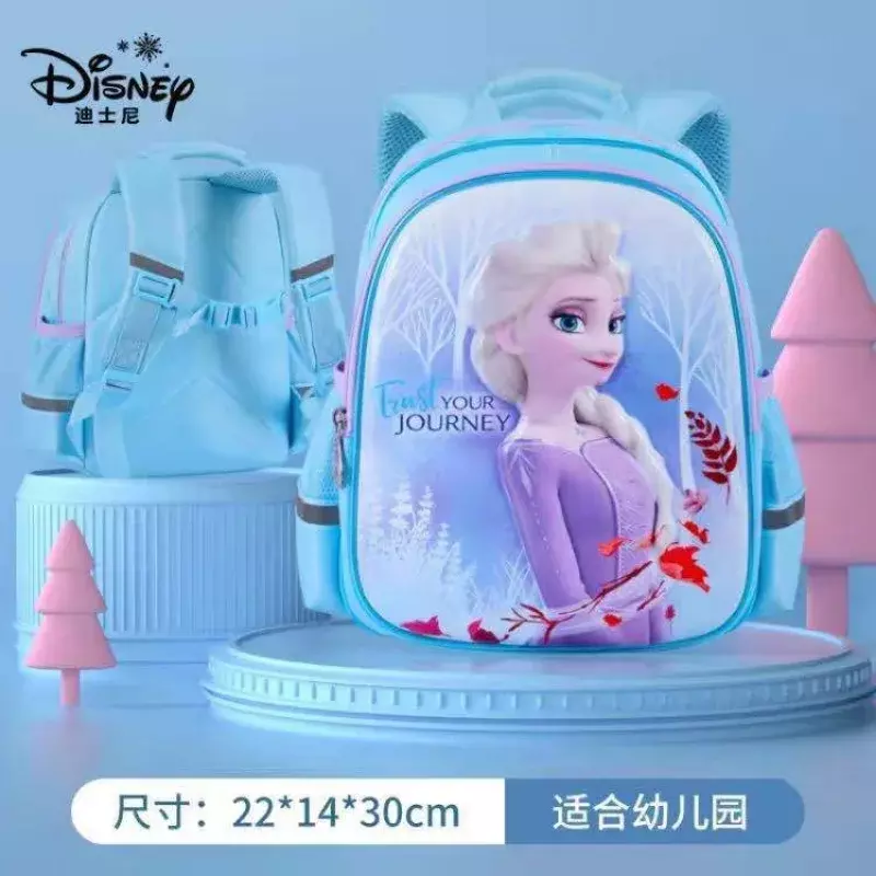 Школьный портфель Disney для девочек, милый детский легкий вместительный рюкзак принцессы и Эльзы из мультфильма