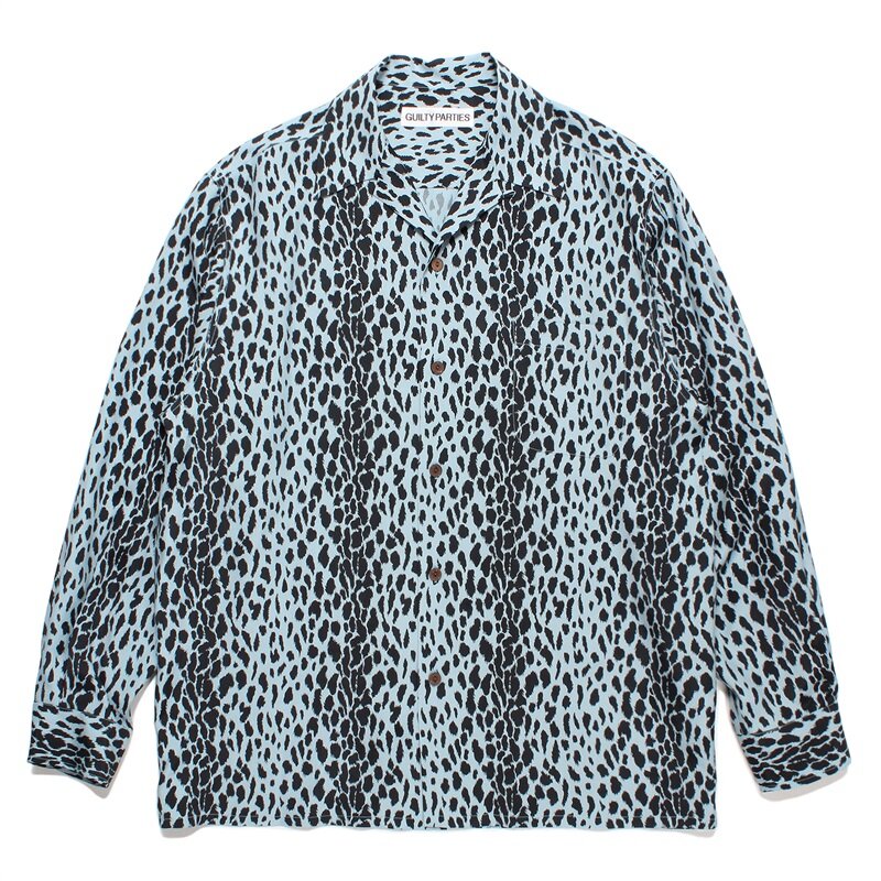 Женская винтажная рубашка с длинным рукавом и леопардовым принтом