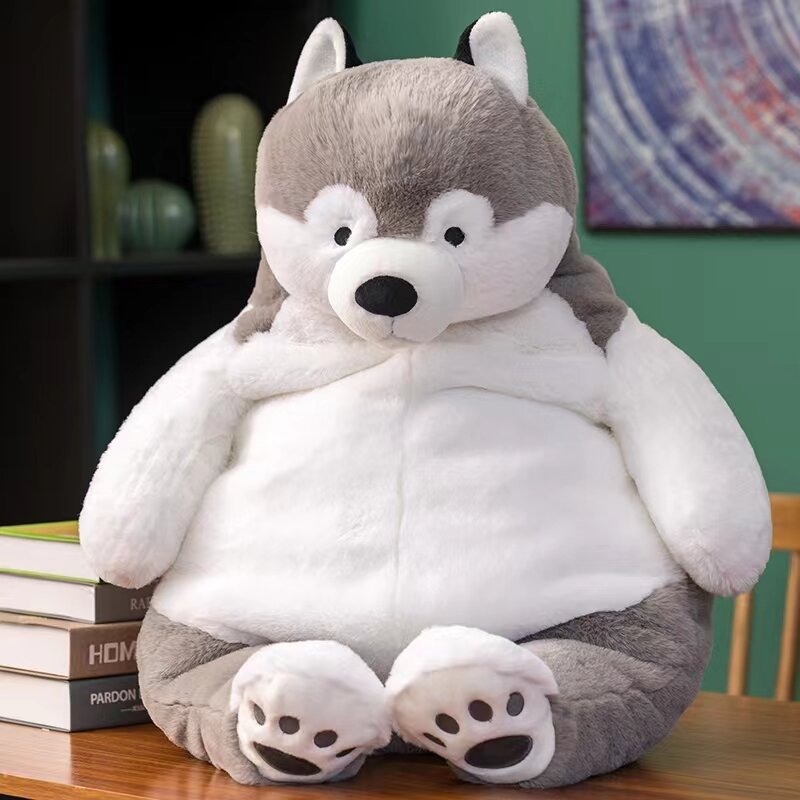 New Design Soft Giant Puppy Stuffed Toy Pillow Hug Cushion For Bed Peluche Fox Dog Plushies Decrative Pillow For Children's Room