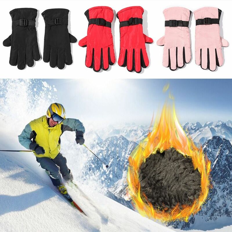 Nowe dzieci dla dorosłych zimowe ciepłe rękawice dla chłopców i dziewcząt na snowboardzie wiatroszczelna wodoodporna zagęszczona zima musi być moda