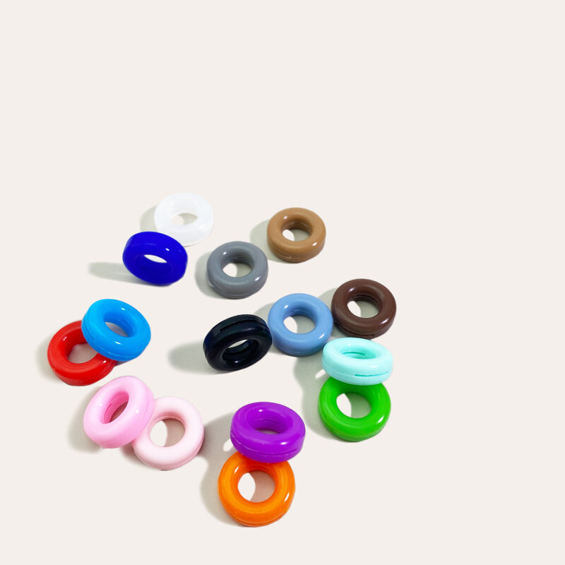 Kacamata silikon warna lubang tunggal cincin, kaki Anti selip, kait telinga, kacamata pelindung telinga Anti selip, cincin 14mm