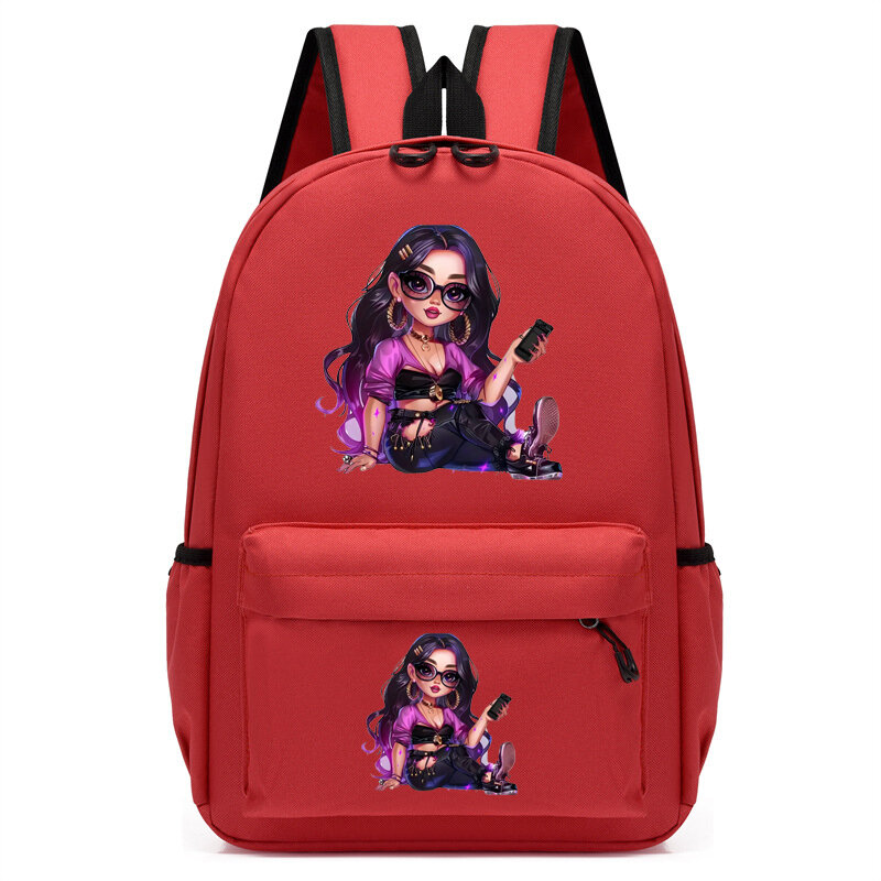 Children Bagpack Pretty Girl Print Backpack Kindergarten Schoolbag Kids Bagpack Bags Cartoon Girl Student Bookbag Travel Mochila