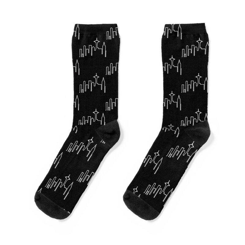 Seattle Skyline (Frasier) Essential . Socks luxury funny gifts tennis Socks For Men Women's