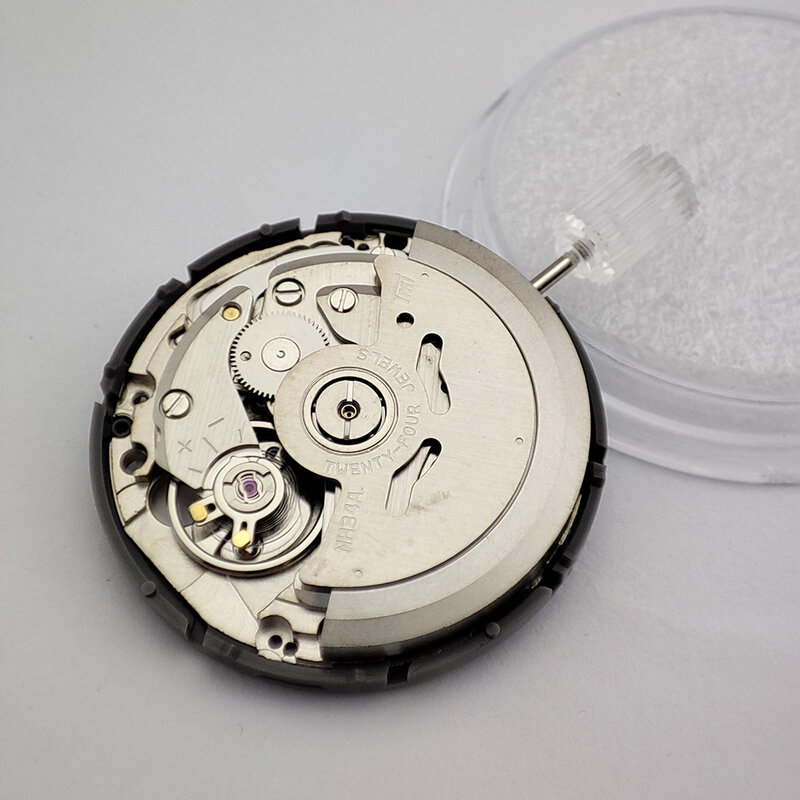 New NH34 Automatic Mechanical Movement GMT 24 Hours Hands Japan Original Parts NH34A Date at 3.0 High Accuracy Mechanism MOD