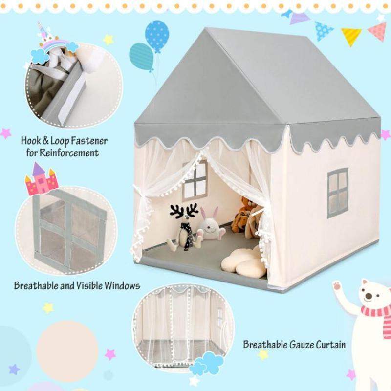 Costzon - Kids Large Play Princess Tent for Children Boys Girls, Castle Fairy Tent, Holiday Birthday Gift