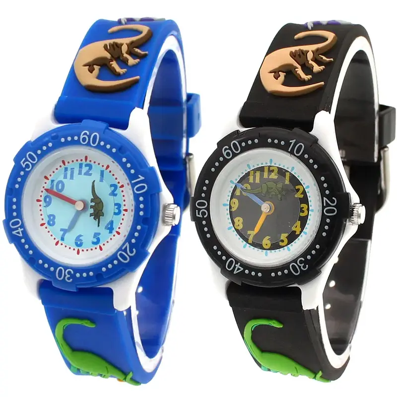 Reloj con dibujos animados de fútbol para niños y niñas, pulsera de cuarzo de silicona de marca de alta calidad, A31