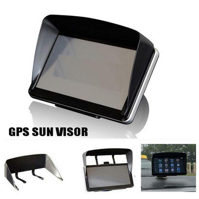 GPS Navigation Visor para carro, navegação viseira, pára-sol, redução do brilho, 5 Polegada, acessórios