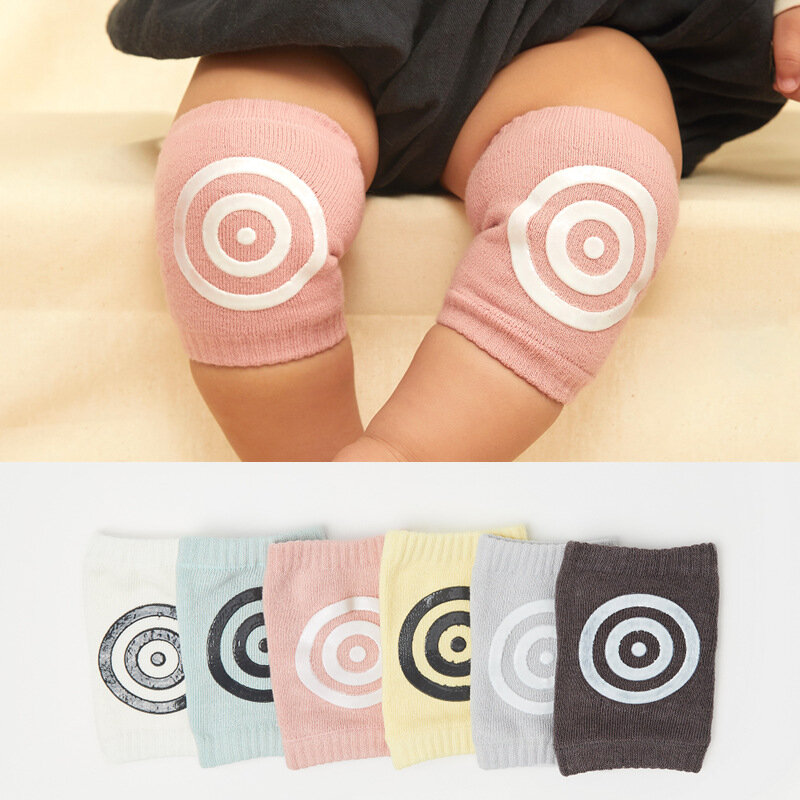 Baby Kids Smile Knee Pad Infant Toddler Cotton Crawling Elbow Protector Safety Cushion Kneepad Leg Warmer Girls Boys Accessories