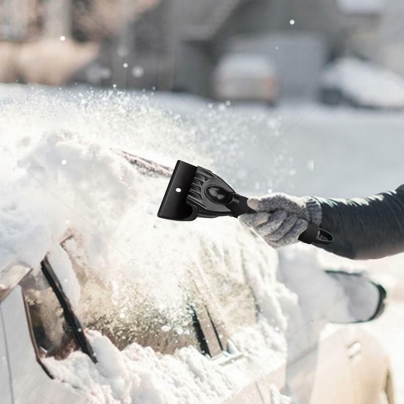 Grattoir à neige pour pare-brise de voiture, poignée non ald, pelle à neige de voiture, grattoir à glace pour pare-brise, outils de déneigement et de déglaçage