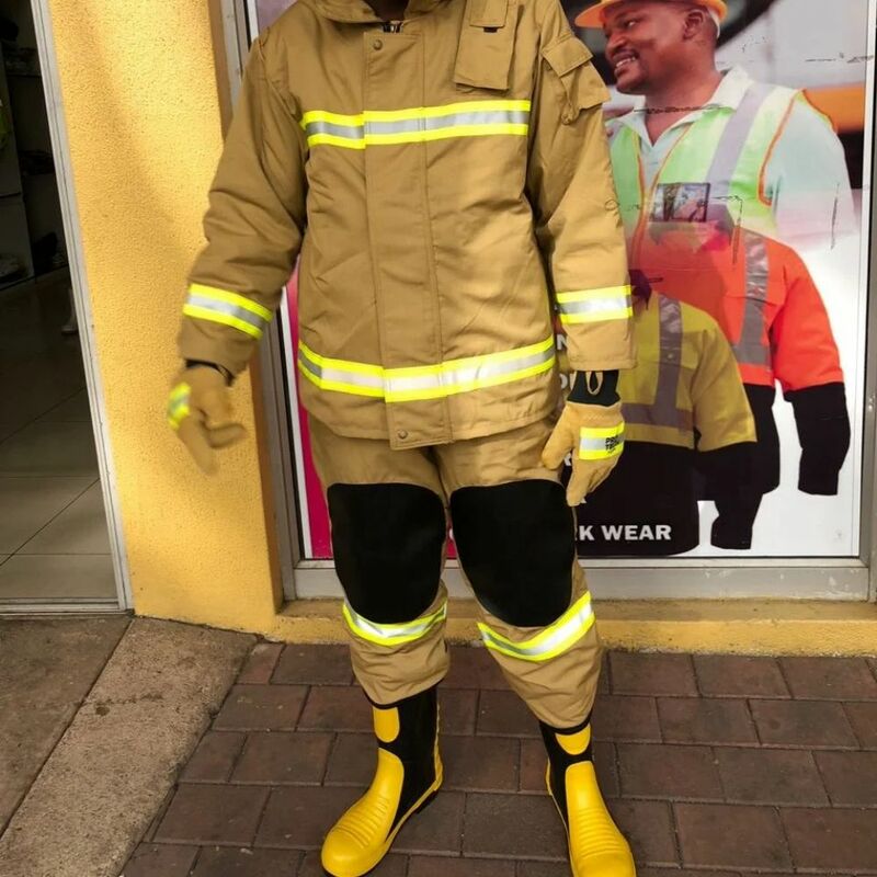 耐火消防士のスーツ,防水ロック装置,en469およびnfpa1970標準と互換性,新しい認証済み