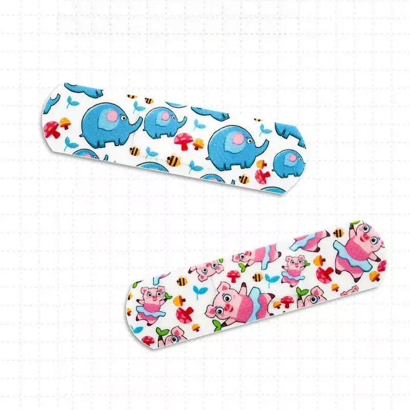 120pcs Cartoon Children Band Aid Waterproof Breathable Adhesive Bandages First Aid Emergency Hemostatic Sterile Stickers for Kid