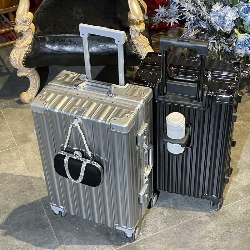 Koper troli Unisex, koper Universal Unisex 20 inci, penawaran perjalanan dengan roda