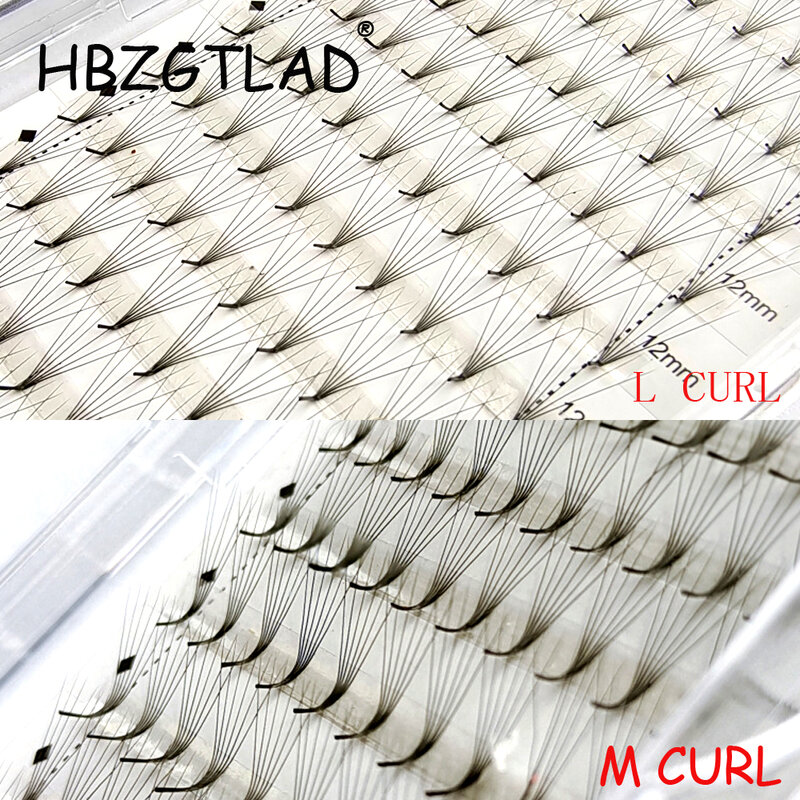 New L Curl 6D/10D Premade Fan Eyelash Extensions Winged Natural Soft Russian Volume Lashes Faux Mink Individual Lash Extensions