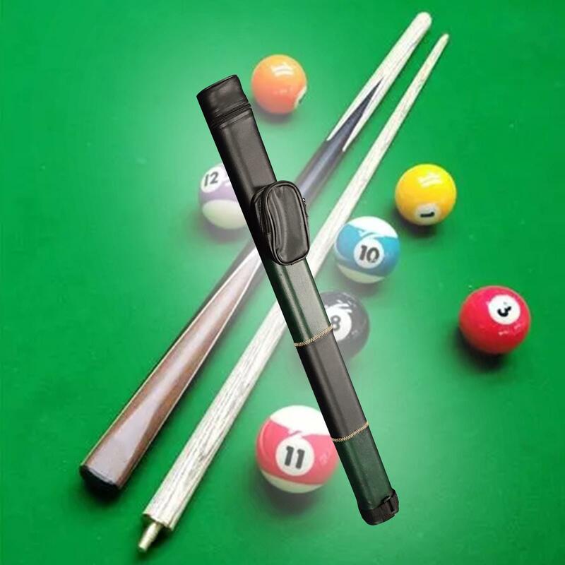 Sarung tongkat bilyar portabel PU, pemegang tongkat bilyar untuk Snooker luar ruangan Pria Wanita olahraga Aksesori