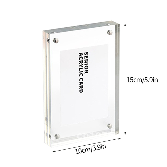 Clear Acrylic Photo Fram Thicken Picture Frame Poster Display Holder for Photo Protection Home Decor Office Desktop Ornament