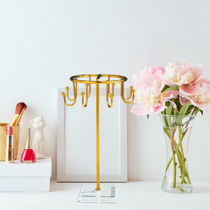 Jewelry Shelf Show Rack Metal Earring Display Stand Exquisite Jewelry Display Stand for Bracelet Hanging Pendant Ring Watch