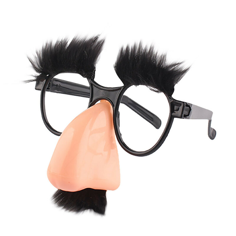 Fuzzy Nose And Glasses Classic Great Party Glasses With Funny Nose Prank Funny Toys For Party Games Terror Novelty Supplies