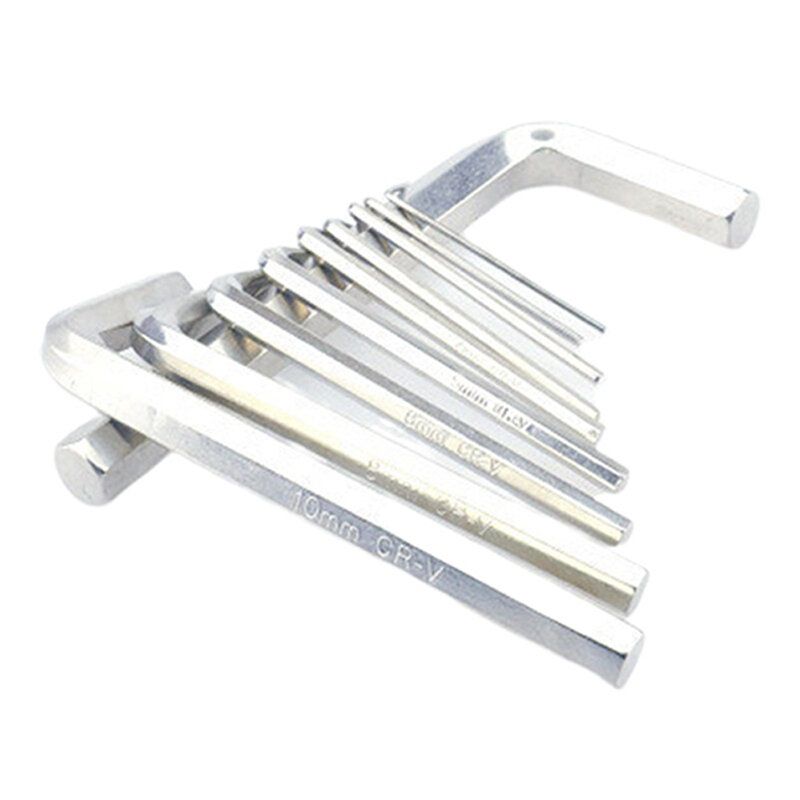 1pc L-Type Hex Wrench Hexagon Wrench Key Wrench Steel Portable Set 1.5mm/2mm/2.5mm/ 3mm/6mm Hand Tool Supply